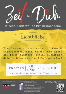Plakat für Lichtblicke am 28.03.2025