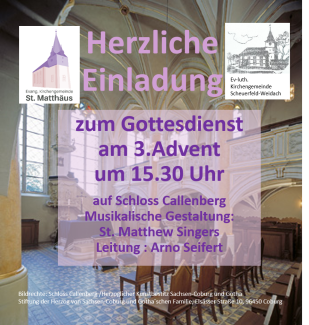 3. Advent auf Schloss Callenberg 